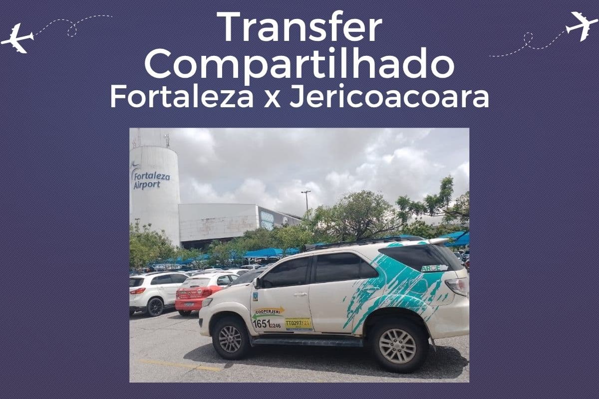 Vaga em Transfer Compartilhado de Fortaleza para Jericoacoara em Veículo 4x4