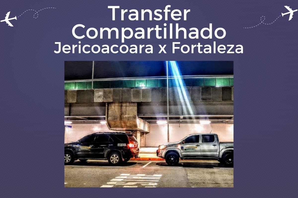Transfer Compartilhado de Jericoacoara para Fortaleza em Veículo 4x4
